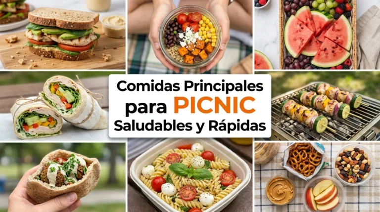 Comidas Principales para Picnic Saludables y Rápidas