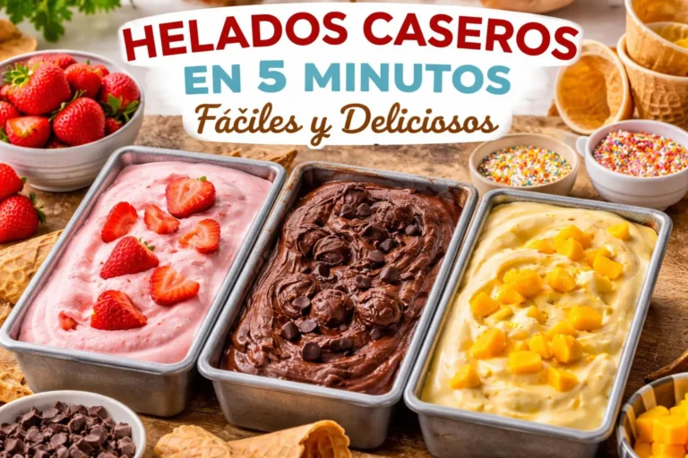 Helados Caseros en 5 Minutos Fáciles y Deliciosos